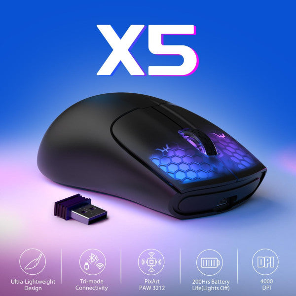 ATTACK SHARK X5 (Black) ATTACK SHARK X5 (Black)